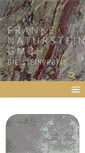 Mobile Screenshot of franke-naturstein.de